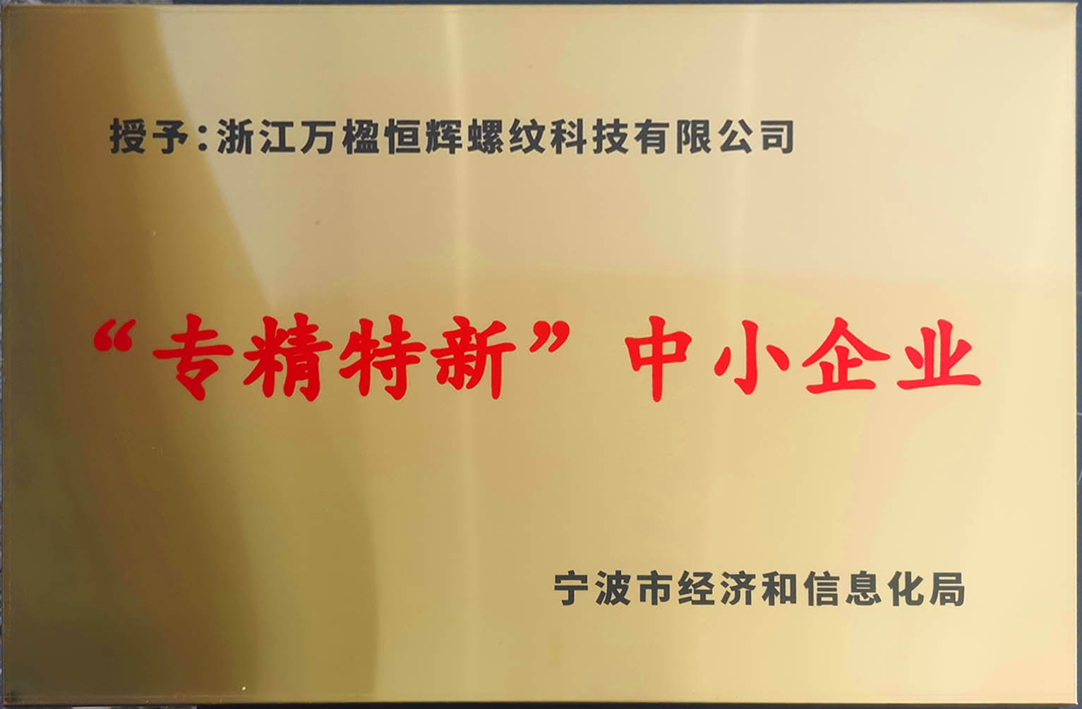 專(zhuān)精特新中小企業(yè)